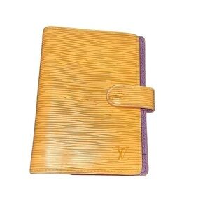 NOT FOR SALE! LOUIS VUITTON YELLOW EPI LEATHER SMALL RING AGENDA PM